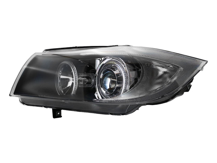 2009 - 2011 BMW 3 Series E90 / E91 Projector UHP LED Angel Halo Headlight With Clear Corner