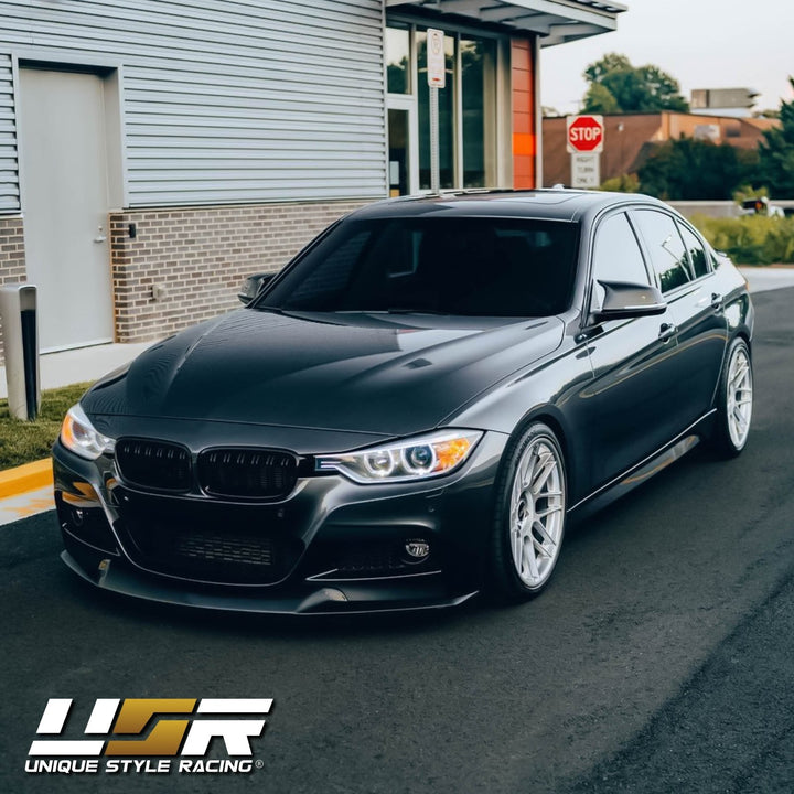 2012 - 2015 BMW F30 / F31 3 Series 4D Sedan / 5D Wagon Black LED Angel Eyes Halo Rings Projector Headlight