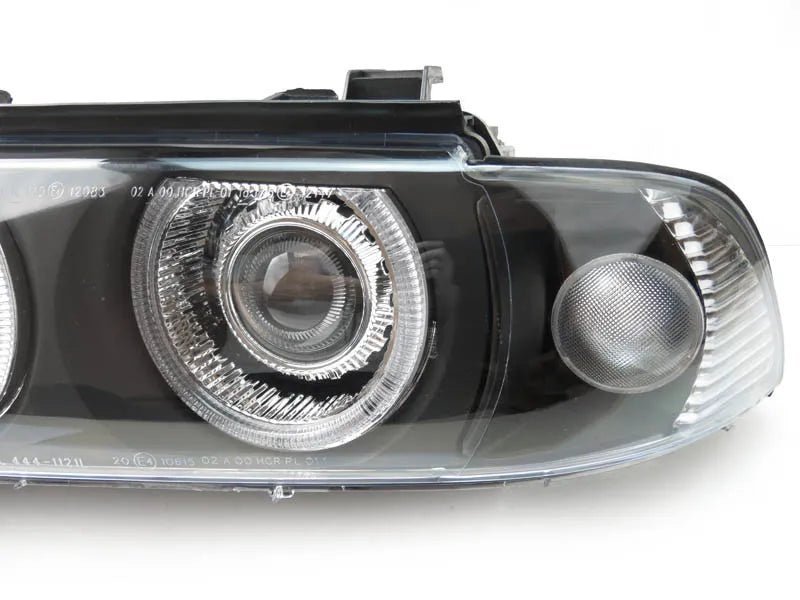 1997 - 2000 BMW E39 5 Series Angel Eye Halo Projector Headlight With Optional LED Ring For Factory Xenon Models