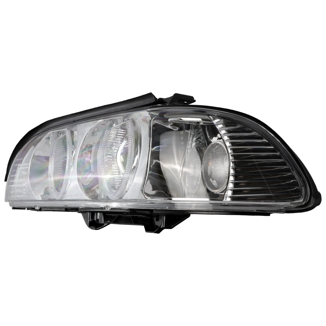 1997 - 2000 BMW E39 5 Series Halogen Angel Eye Halo Projector Chrome Housing Headlight For Factory Xenon Models