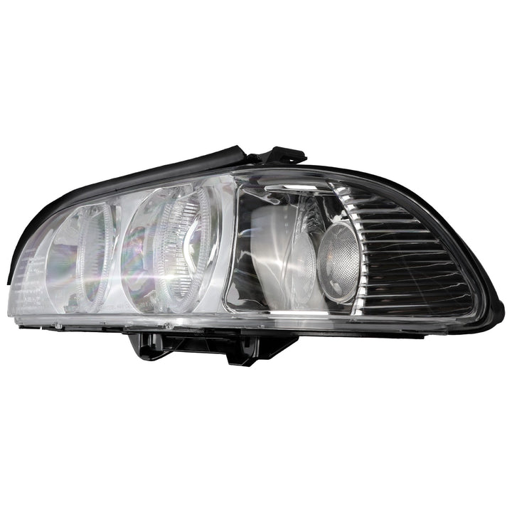1997 - 2000 BMW E39 5 Series Halogen Angel Eye Halo Projector Chrome Housing Headlight For Factory Xenon Models