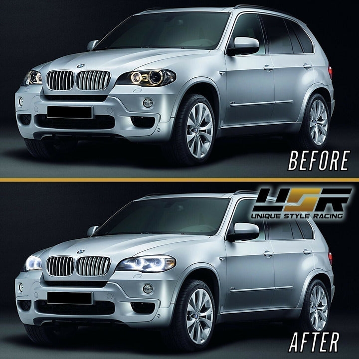 2007 - 2010 BMW X5 E70 Quad Projector LED DRL D1S Xenon Angel Eye Headlight with AFS