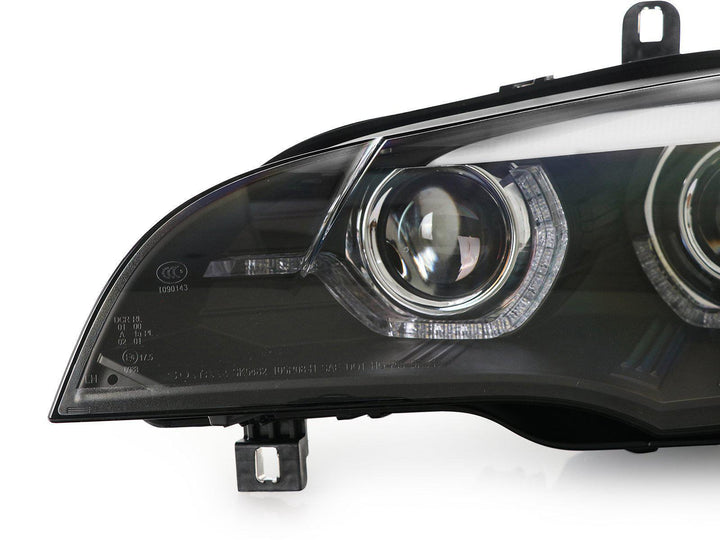 2007 - 2010 BMW X5 E70 Quad Projector LED DRL D1S Xenon Angel Eye Headlight with AFS