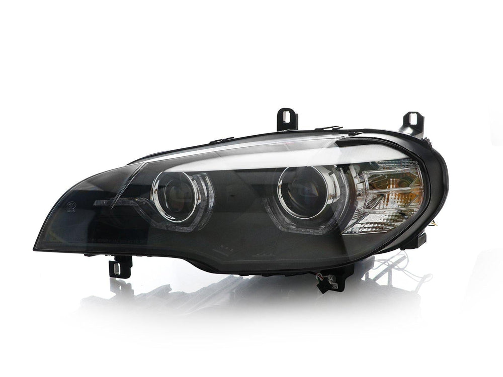 2007 - 2010 BMW X5 E70 Quad Projector LED DRL D1S Xenon Angel Eye Headlight with AFS