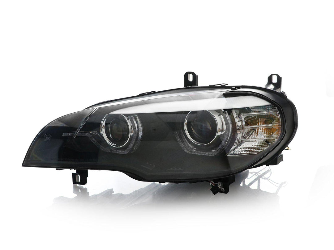 2007 - 2010 BMW X5 E70 Quad Projector LED DRL D1S Xenon Angel Eye Headlight with AFS
