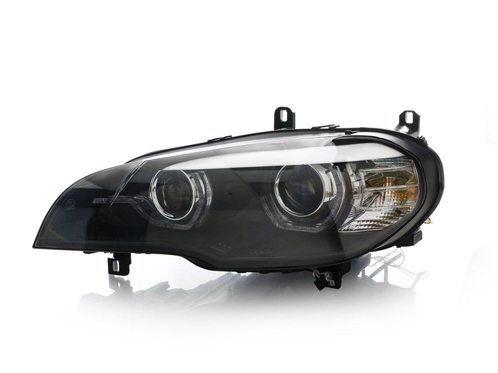 2007 - 2010 BMW X5 E70 Quad Projector LED DRL D1S Xenon Angel Eye Headlight with AFS