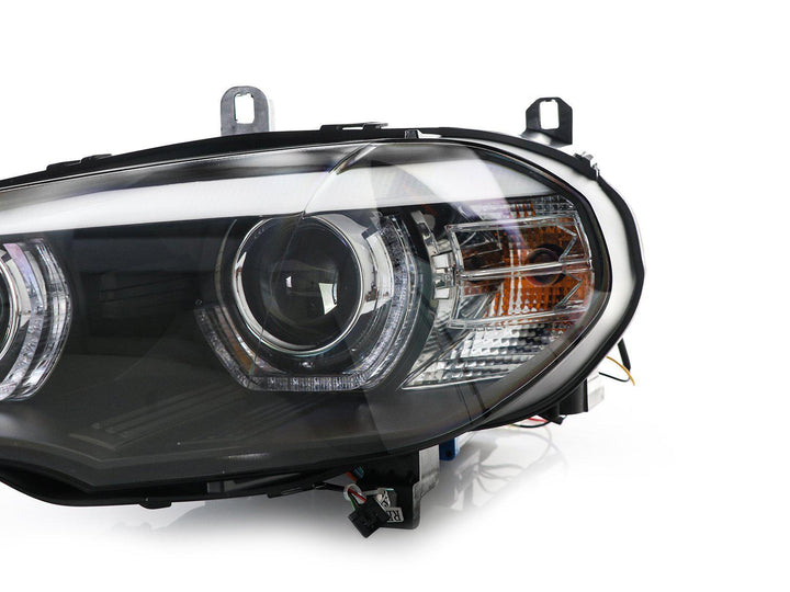 2007 - 2010 BMW X5 E70 Quad Projector LED DRL D1S Xenon Angel Eye Headlight with AFS