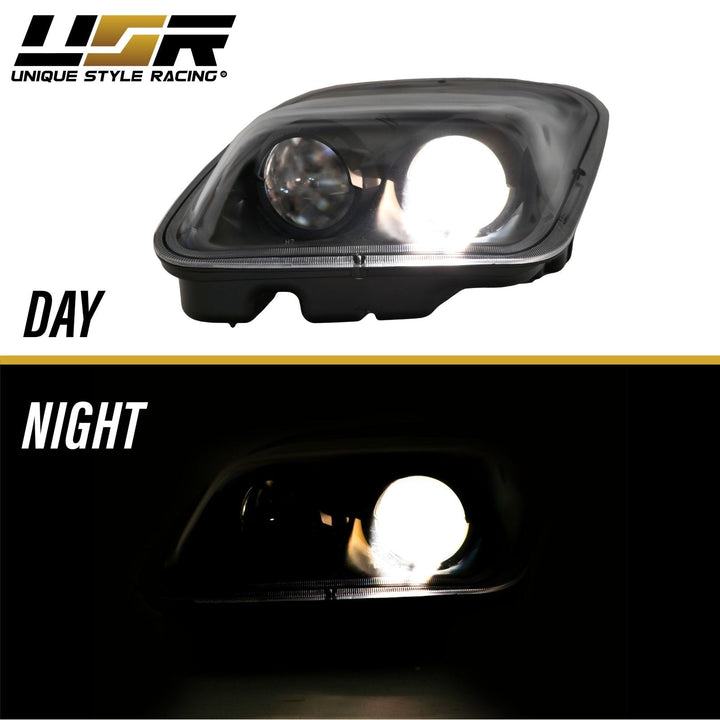 1997 - 2004 Chevrolet Corvette C5 Black OR Chrome Housing Projector Headlights