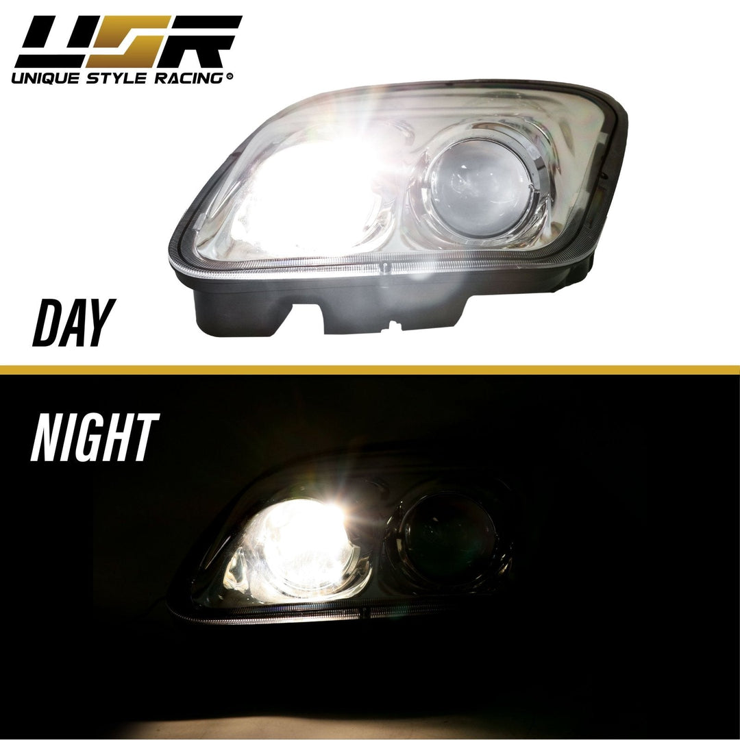 1997 - 2004 Chevrolet Corvette C5 Black OR Chrome Housing Projector Headlights