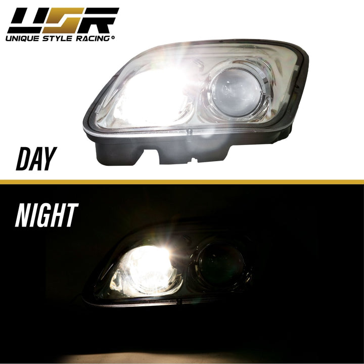 1997 - 2004 Chevrolet Corvette C5 Black OR Chrome Housing Projector Headlights