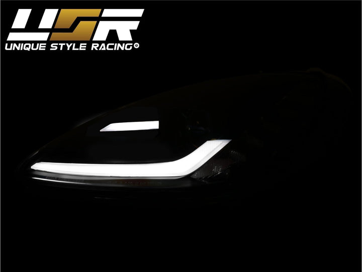 2005 - 2013 C6 Corvette Sequential Switchback C7 Style LED Black Housing or Chrome Housing Headlight
