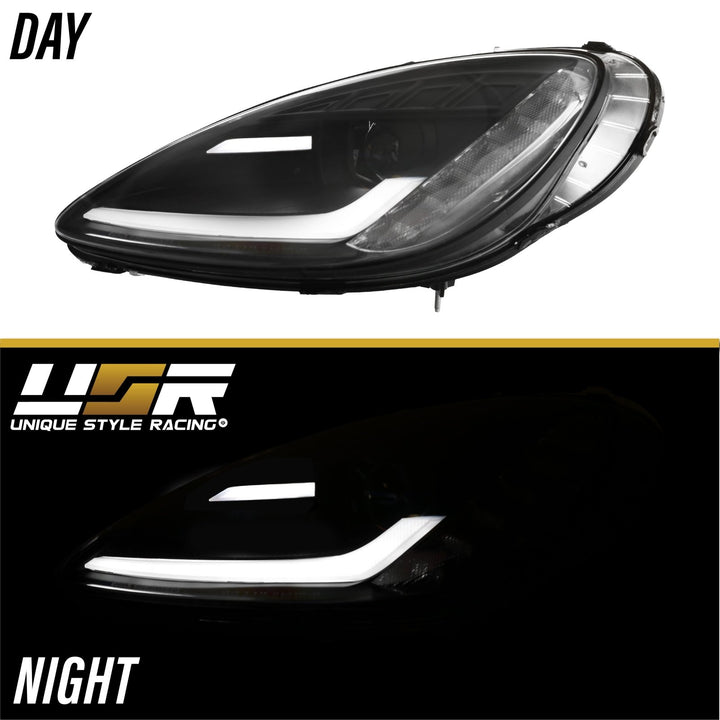 2005 - 2013 C6 Corvette Sequential Switchback C7 Style LED Black Housing or Chrome Housing Headlight