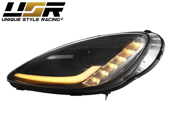 2005 - 2013 C6 Corvette Sequential Switchback C7 Style LED Black Housing or Chrome Housing Headlight