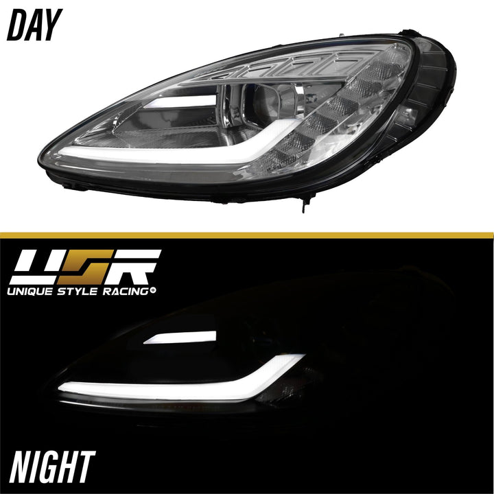 2005 - 2013 C6 Corvette Sequential Switchback C7 Style LED Black Housing or Chrome Housing Headlight