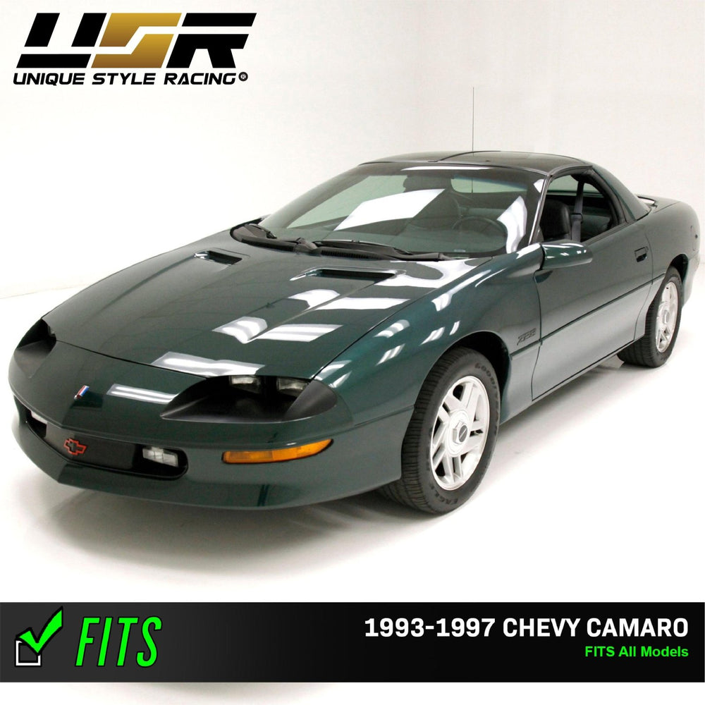 1993 - 1997 Chevy Chevrolet Camaro Euro Crystal Clear Headlight with Wiring + Halogen Bulbs