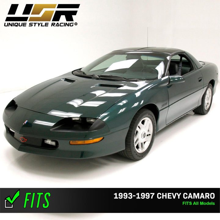 1993 - 1997 Chevy Chevrolet Camaro Euro Crystal Clear Headlight with Wiring + Halogen Bulbs