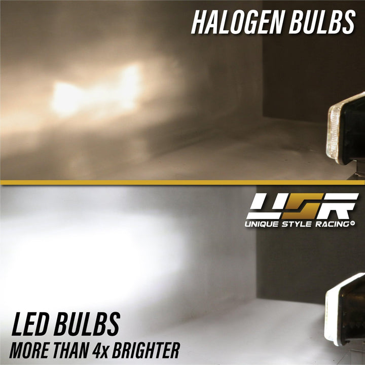 1993 - 1997 Chevy Chevrolet Camaro Euro Crystal Clear Headlight with Wiring + Halogen Bulbs