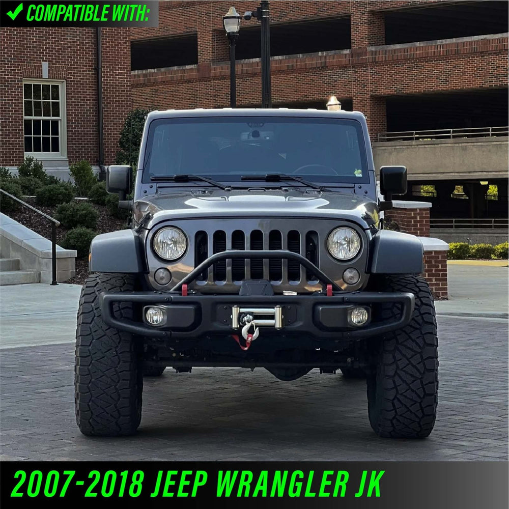 2007-2018 Jeep Wrangler JK 7” Round H6024 / H6014 Black Housing LED Projector Sealed Beam Headlight