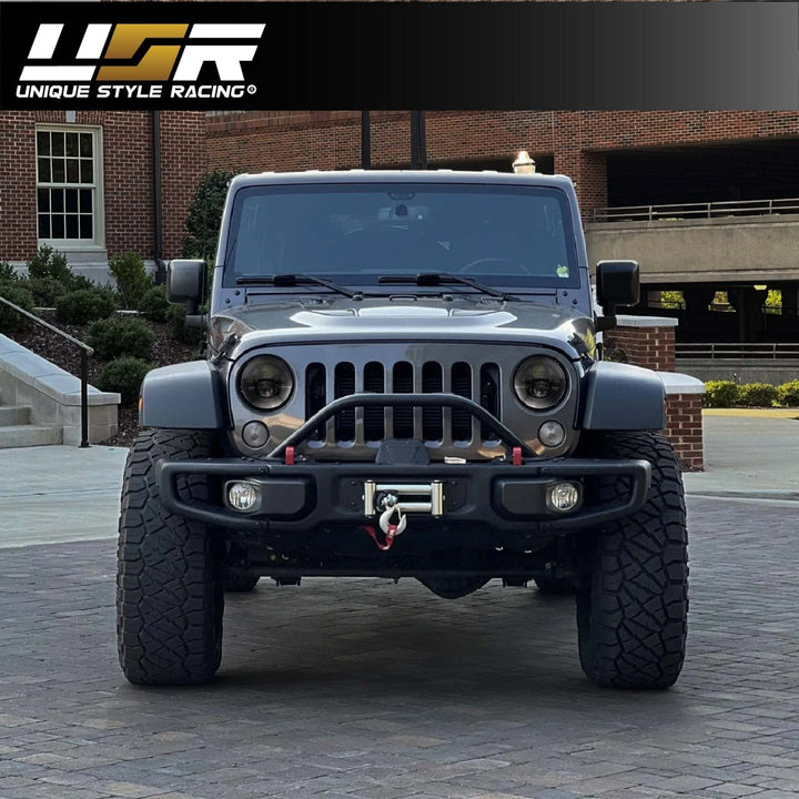 2007 - 2018 Jeep Wrangler JK 7” Round H6024 / H6014 Black Housing LED Projector Sealed Beam Headlights