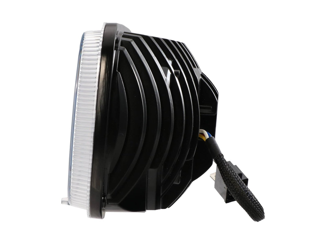 Bronco Style Black Housing LED Projector X - Style 7x6 Sealed Beam Headlights