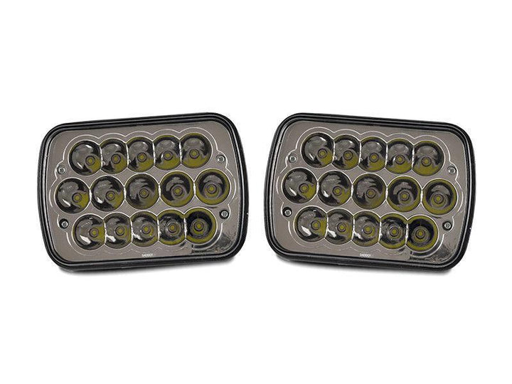 Full LED High and Low Beam 7x6 H6054 Pair Sealed Beam Conversion Headlight