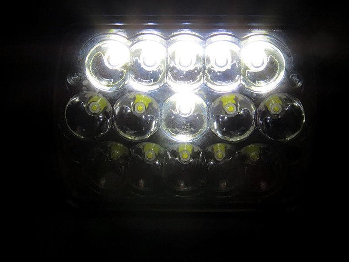 Full LED High and Low Beam 7x6 H6054 Pair Sealed Beam Conversion Headlight