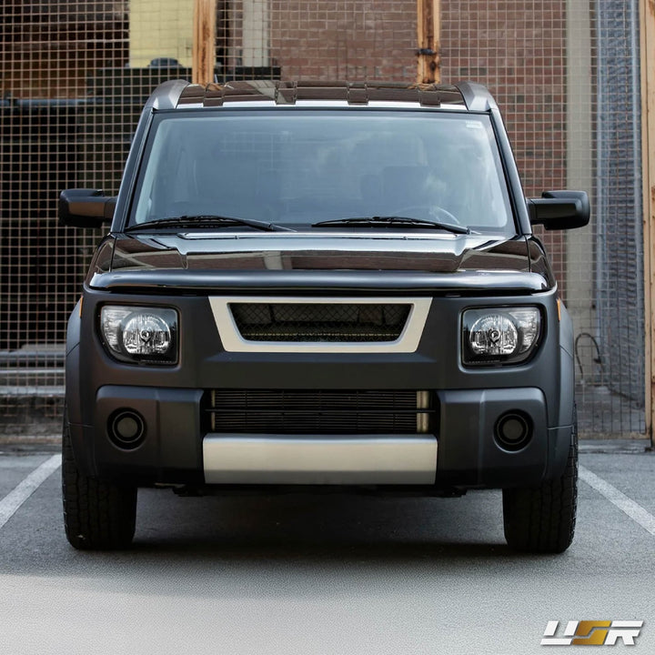 2003 - 2008 Honda Element Black Housing Clear Lens with Clear Reflector Headlights