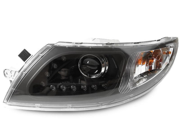 2002 - 2019 International Truck / 2002 - 2019 International Durastar / Transtar White LED Strip Chrome or Black Projector Headlights