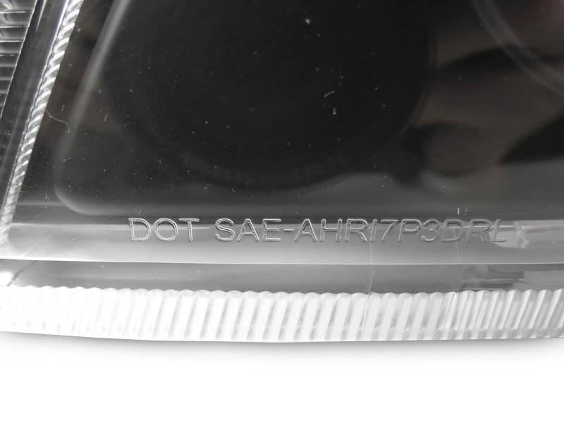 2002 - 2019 International Truck / 2002 - 2019 International Durastar / Transtar White LED Strip Chrome or Black Projector Headlights