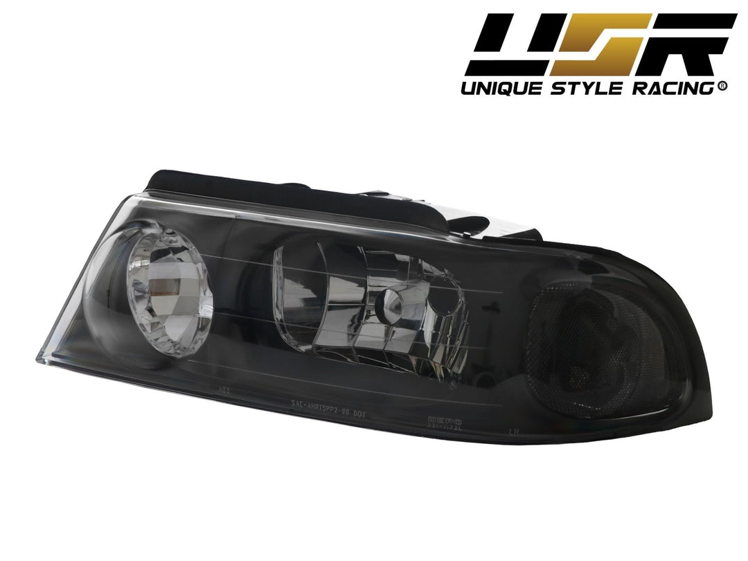 1998 - 2002 Lincoln Navigator Black Housing Clear Headlights