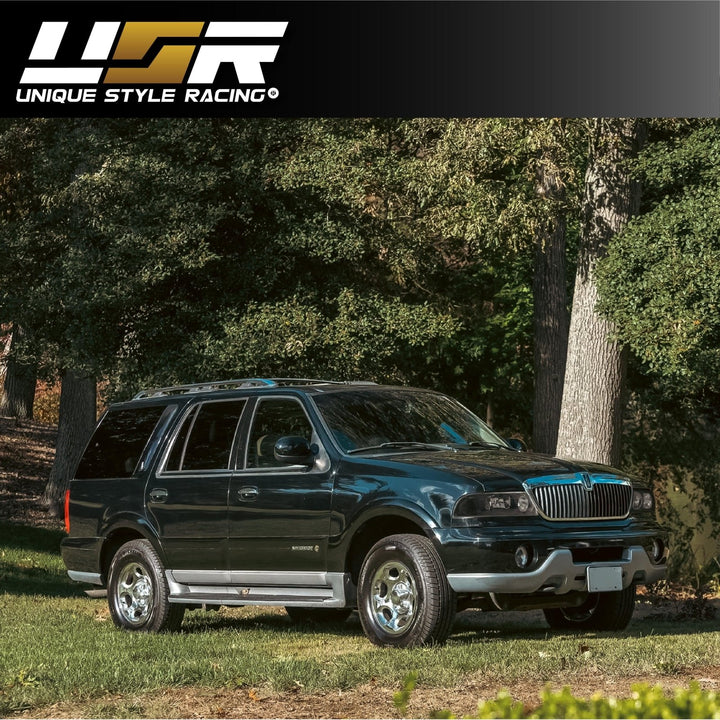 1998 - 2002 Lincoln Navigator Black Housing Clear Headlights