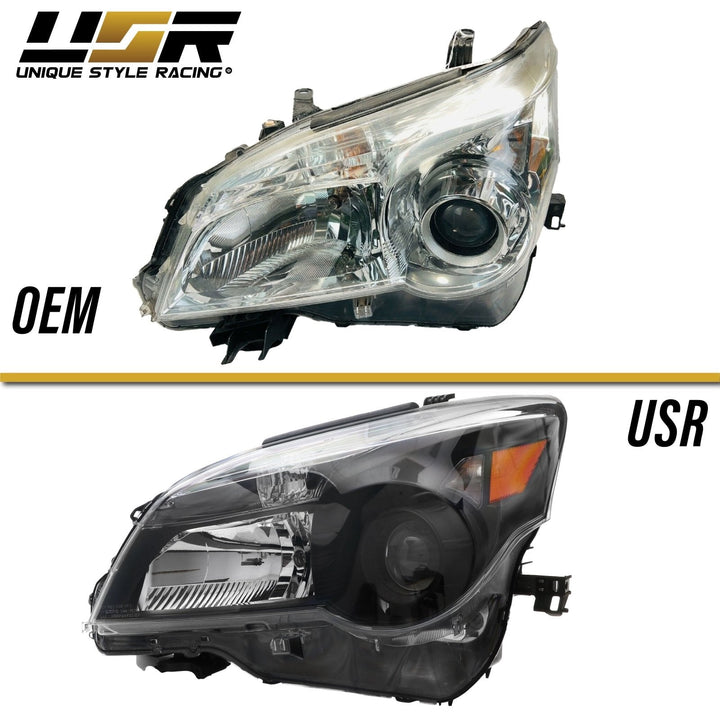 2010 - 2013 Lexus GX460 Stock Halogen Model Gloss Black Upgrade Headlights