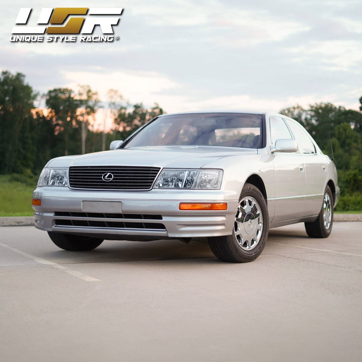 1995 - 1997 Lexus LS400 JDM Style Glass Clear Lens Headlights + Matching Corner Lights