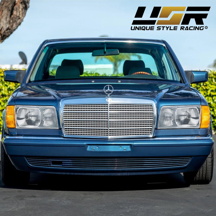 1981 - 1991 Mercedes S Class W126 EURO GLASS Lens Headlight with Optional Corner Light