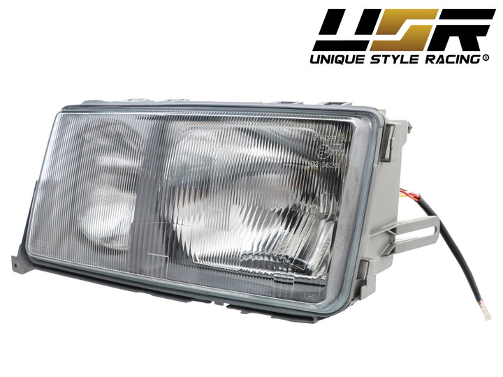1984 - 1993 Mercedes Benz W201 190D / 190E EURO GLASS Lens Headlight with Fog Light with Optional Corner Light