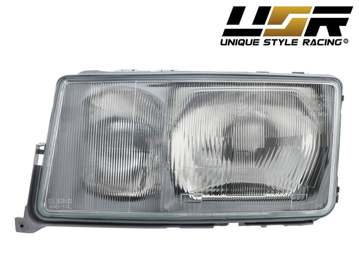 1984 - 1993 Mercedes Benz W201 190D / 190E EURO GLASS Lens Headlight with Fog Light with Optional Corner Light