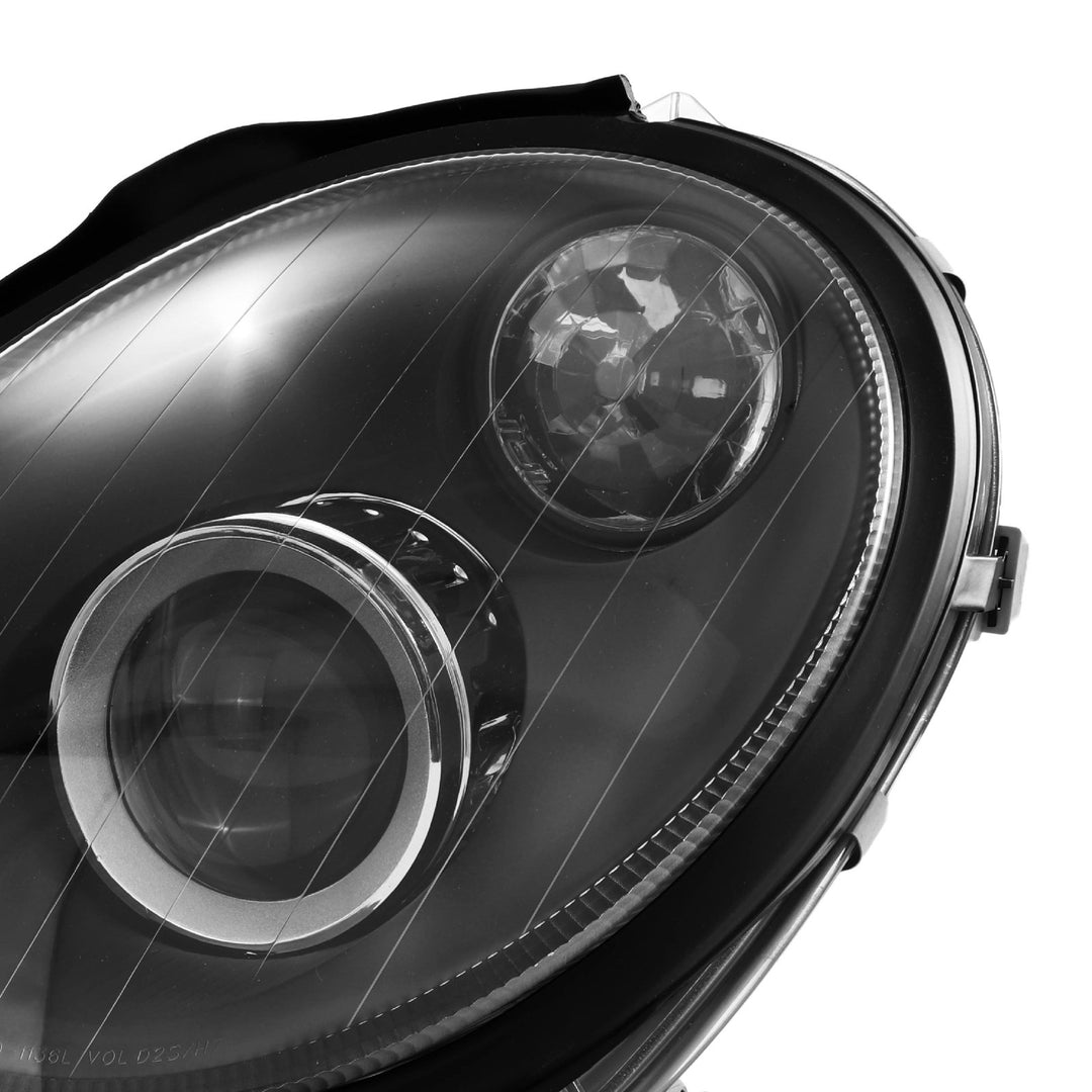 2001-2007 Mercedes C Class W203 Black Housing D2S Projector Headlight