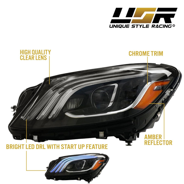 2014 - 2017 Mercedes Benz W222 S Class Facelift Style Full LED Headlight