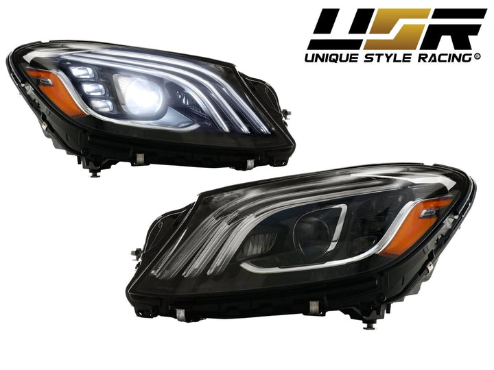 2014 - 2017 Mercedes Benz W222 S Class Facelift Style Full LED Headlight + Facelift Full LED Tail Lights COMBO