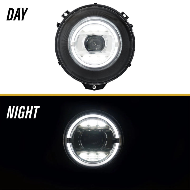 2007 - 2018 Mercedes W463 G Class Wagon W464 Style Halo LED Ring Xenon Headlights