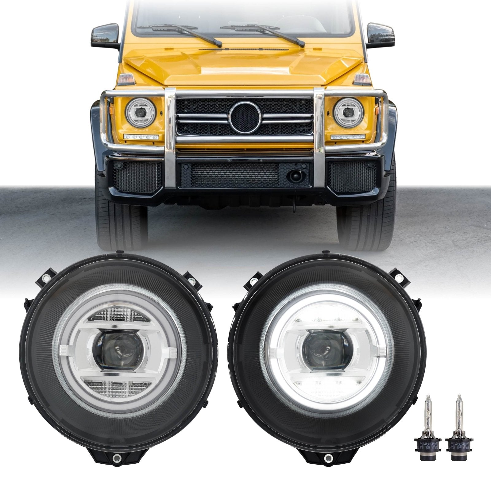 2007-2018 Mercedes W463 G Class Wagon W464 Style Halo LED Ring