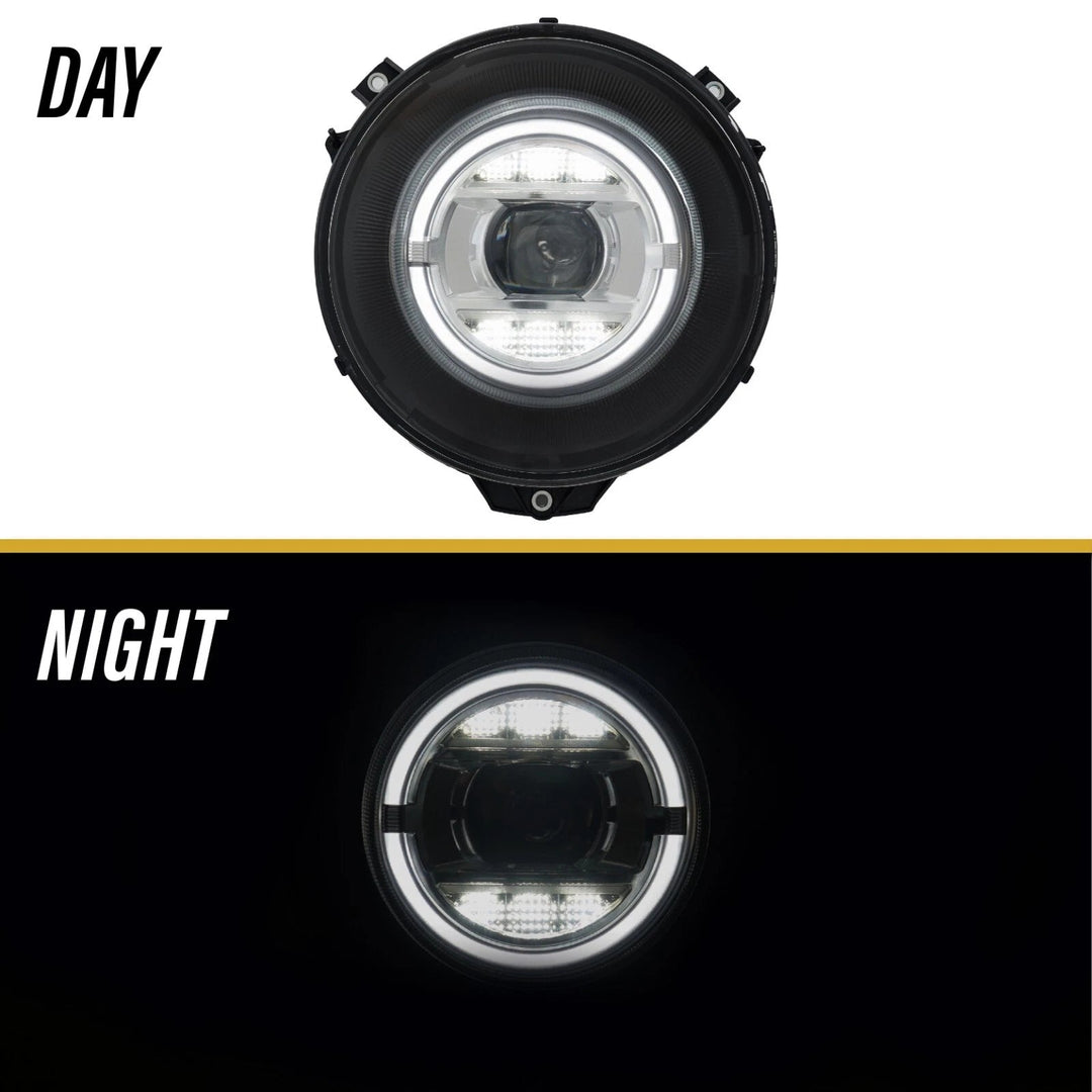 2007 - 2018 Mercedes W463 G Class Wagon W464 Style Halo LED Ring Xenon Headlights