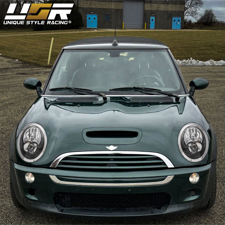2005 - 2008 Mini Cooper Cooper S R50 R52 R53 Euro Style Black Housing Headlights DOT/SAE