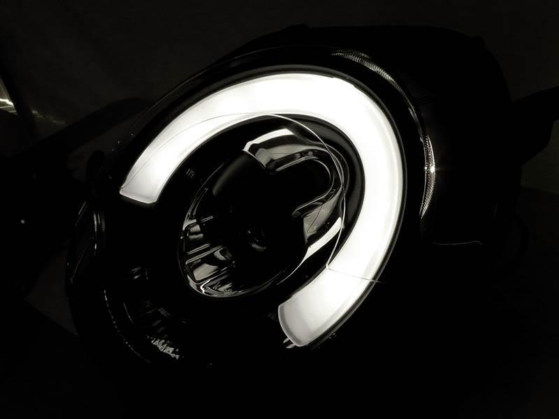 2007 - 2013 Mini Cooper R56 R55 R57 White LED DRL F56 Style Light Bar Headlight JCW S