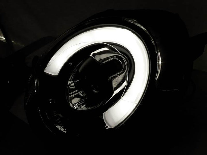 2007 - 2013 Mini Cooper R56 R55 R57 White LED DRL F56 Style Light Bar Headlight JCW S