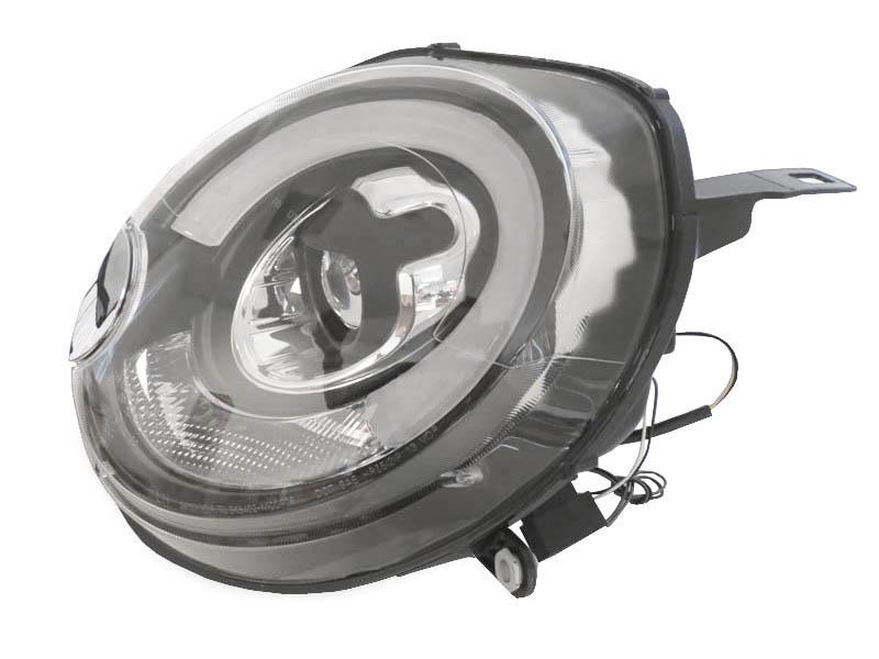 2007 - 2013 Mini Cooper R56 R55 R57 White LED DRL F56 Style Light Bar Headlight JCW S