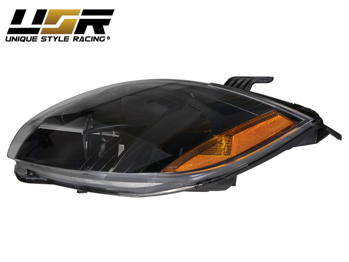 2006 - 2012 Mitsubishi Eclipse GT Euro Black Housing Clear Lens Headlights