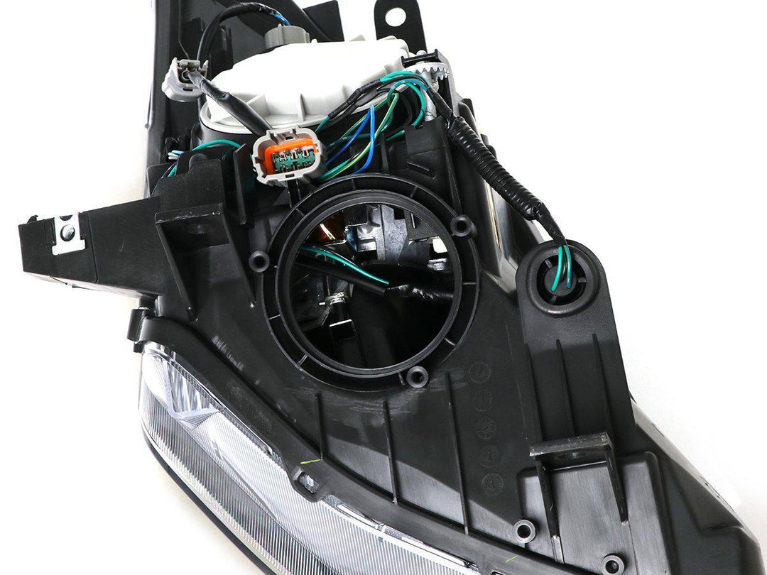 2003 - 2009 Nissan 350Z Z33 Facelift Style JDM Black D2S BiXenon LED Projector Headlight