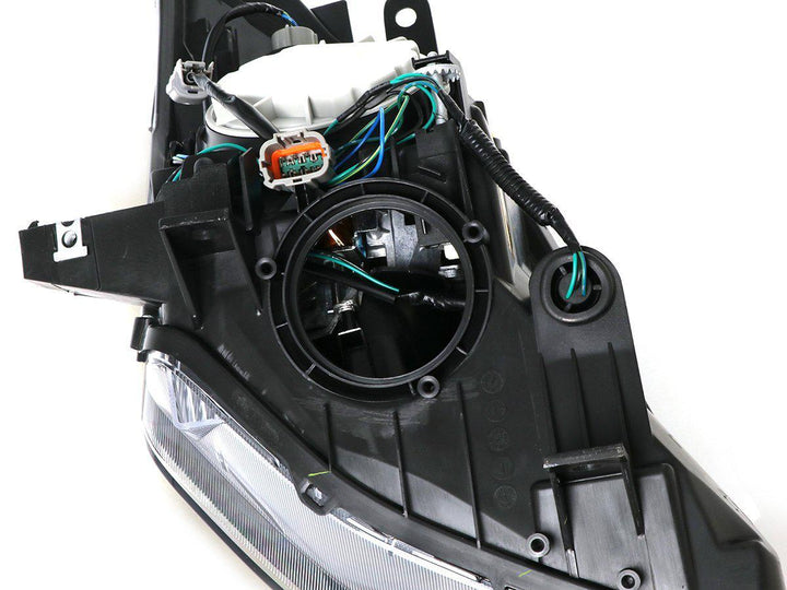 2003 - 2009 Nissan 350Z Z33 Facelift Style JDM Black D2S BiXenon LED Projector Headlight
