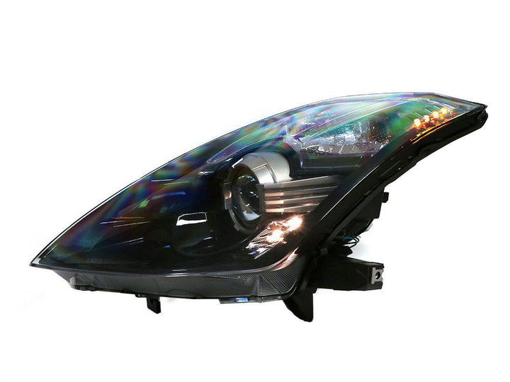 2003 - 2009 Nissan 350Z Z33 Facelift Style JDM Black D2S BiXenon LED Projector Headlight